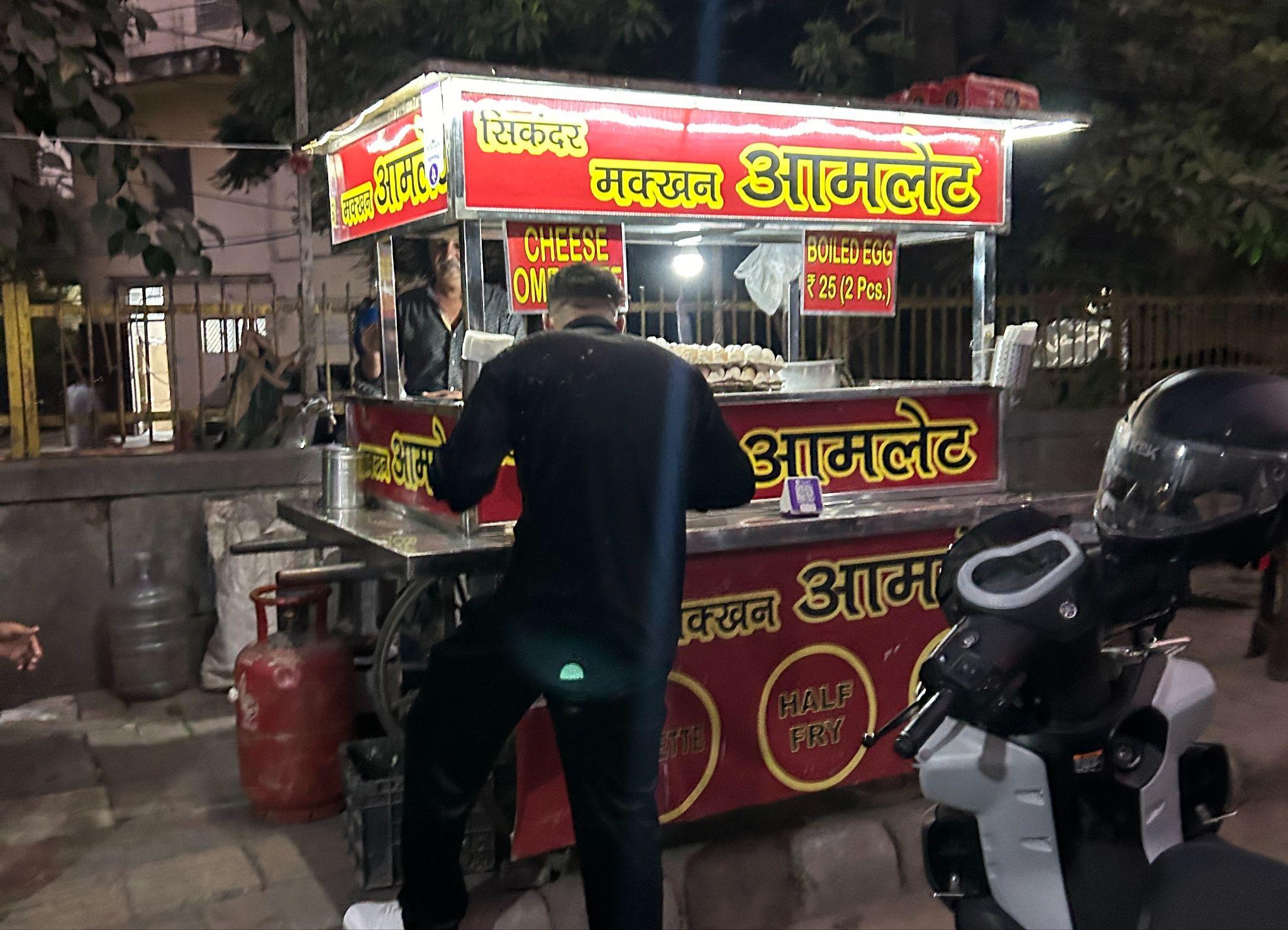 インドのオムレツ屋さん